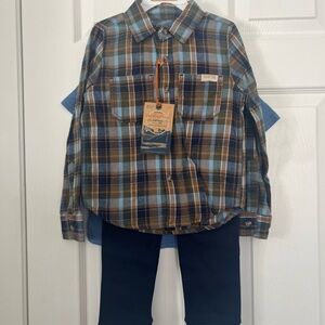 Original Weatherproof Vintage 1948 Blue Camp Life T-Shirt Boy 4yrs old